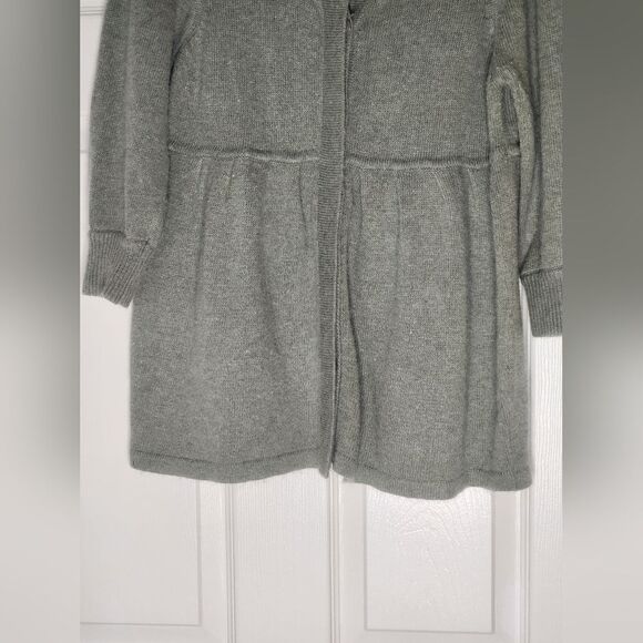 BCBGMAXAZRIA XL Sage Green WOOL ANGORA Blend 3/4Slv  Buttons Up Women  Cardigan - Picture 3 of 10